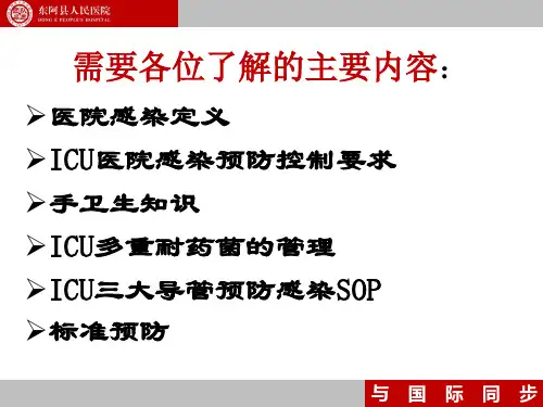 ICU医院感染知识应知应会培训讲义