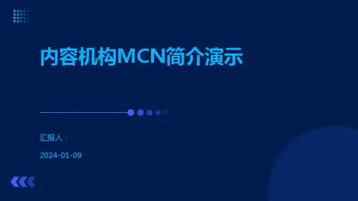 内容机构MCN简介演示