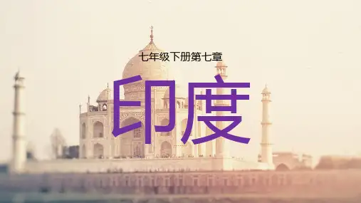 7.3 印度课件- 2023-2024学年人教版地理七年级下册 