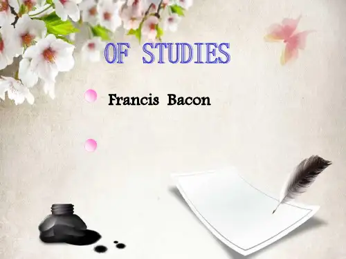 of studies英文版PPT