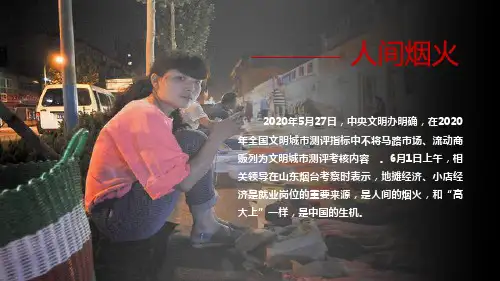 解读地摊经济发展情况与发展对策PPT专题演示