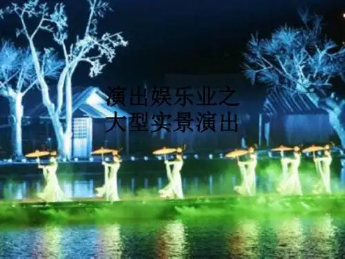演出娱乐业之大型实景演出ppt课件
