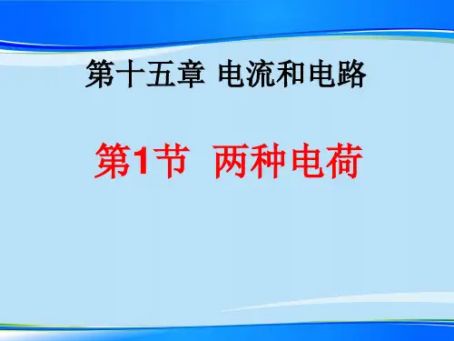 人教版九年级物理全册课件：15.1 两种电荷(共14张PPT)