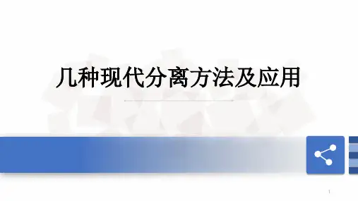几种现代分离方法及应用ppt课件