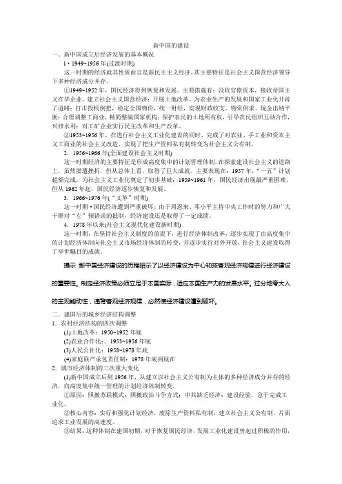 新中国的伟大建设