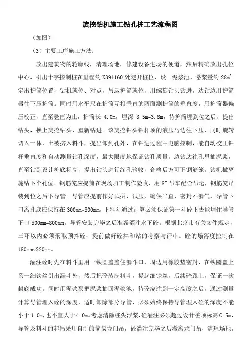 旋挖钻机施工钻孔桩工艺流程图