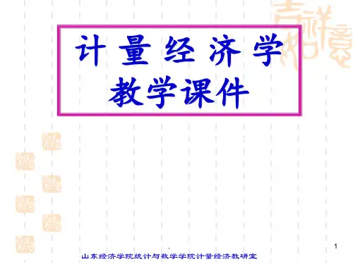 计量经济学-第一章-导论-PPT课件