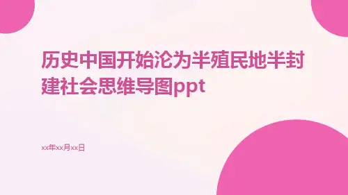 历史中国开始沦为半殖民地半封建社会思维导图ppt