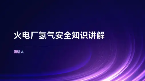 火电厂氢气安全知识讲解