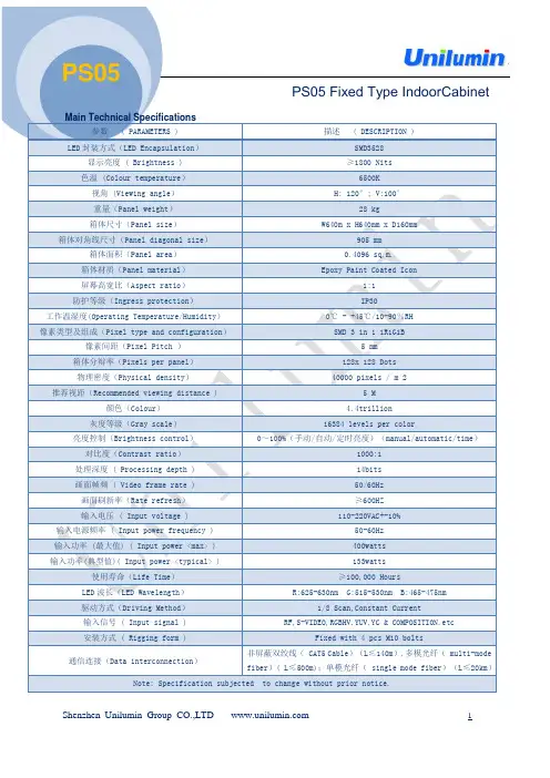 LED显示屏P5参数