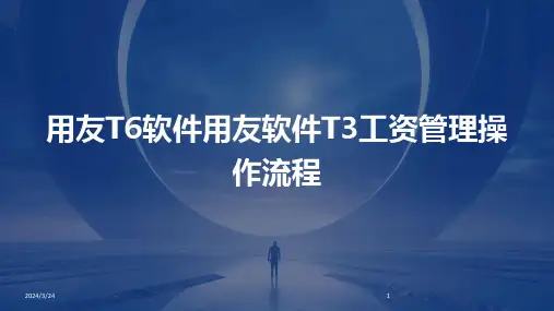 2024年度用友T6软件用友软件T3工资管理操作流程