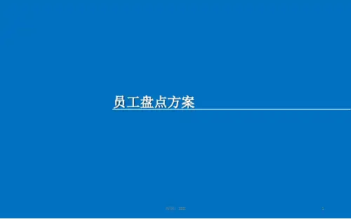人员盘点方案PPT课件