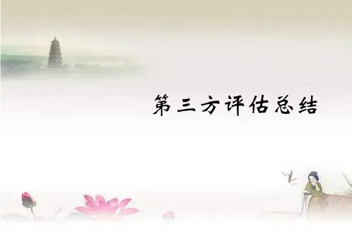 第三方评估总结