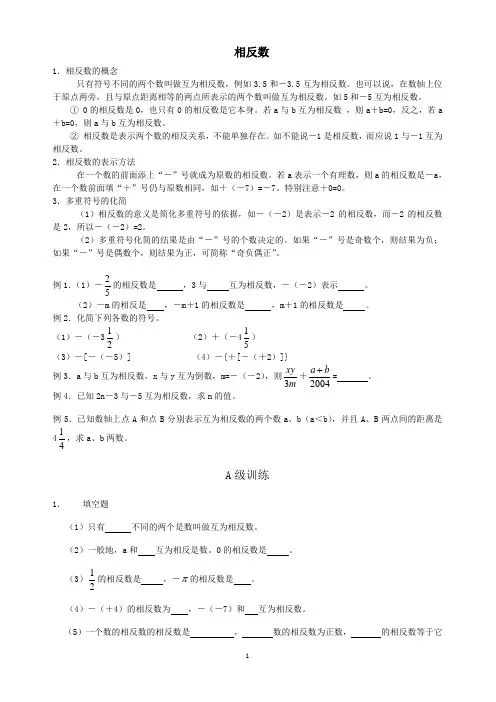 相反数