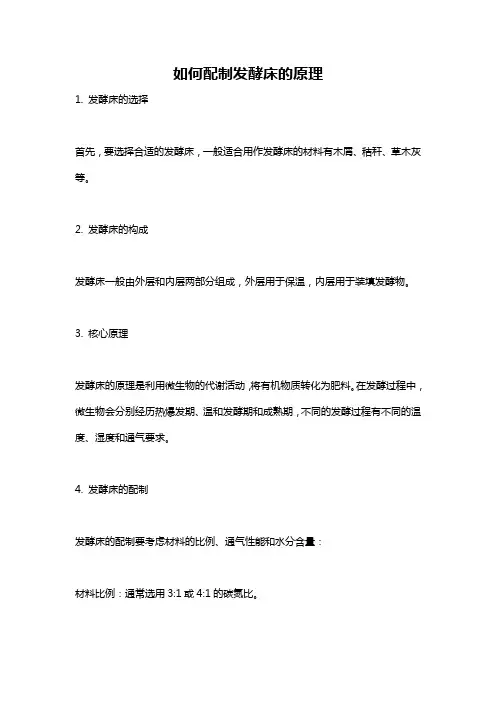 如何配制发酵床的原理