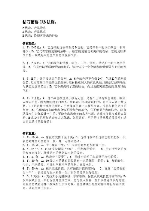 FAB话术