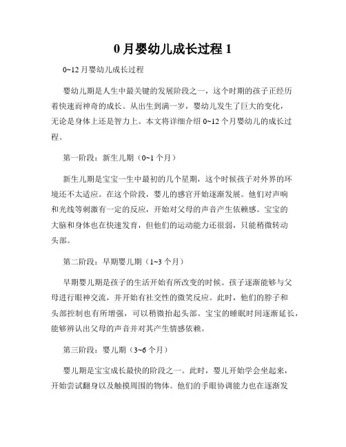 0月婴幼儿成长过程1