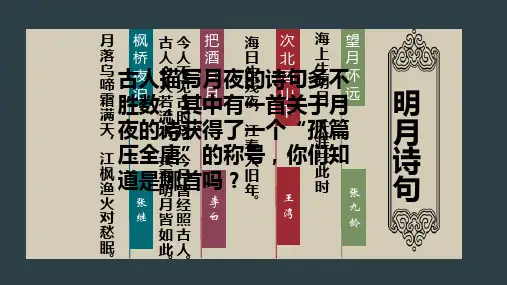 人教版语文高二选修《中国古代诗歌散文欣赏》课件：第二单元 春江花月夜(共28张PPT)