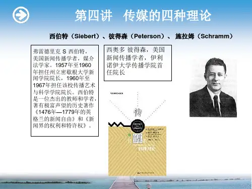 第四讲 传媒的四种理论