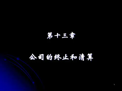 公司法第13章