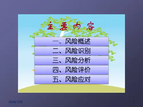 安全生产风险管理基础培训ppt课件