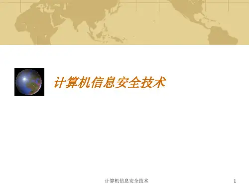 计算机信息安全技术课件