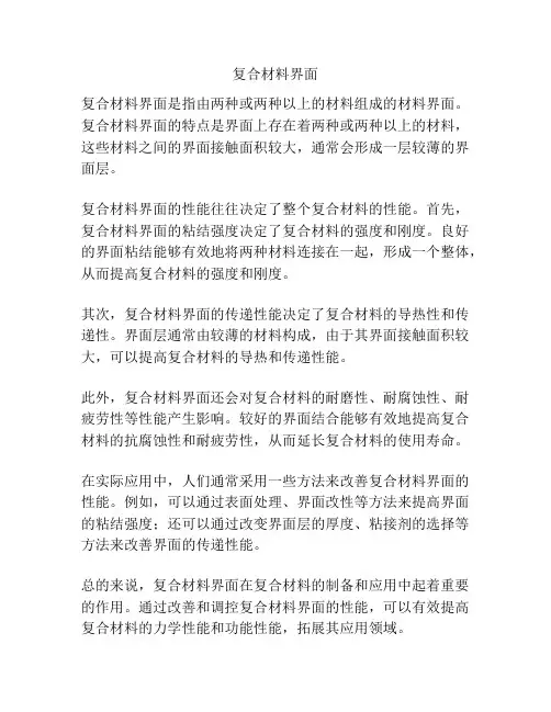 复合材料界面