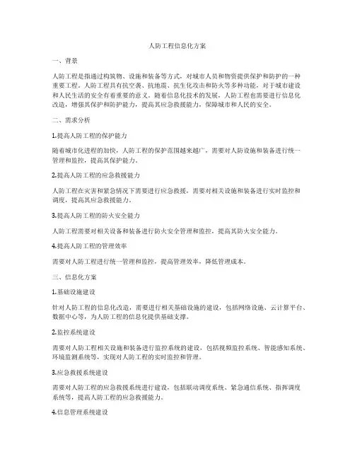 人防工程信息化方案