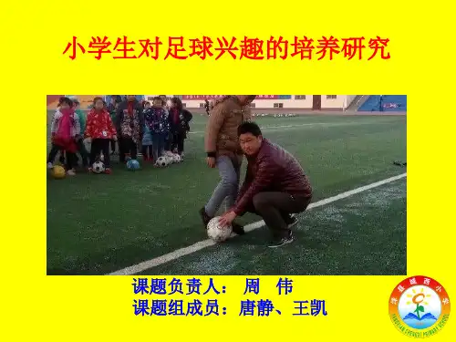 《小学生对足球兴趣的培养研究》结题报告