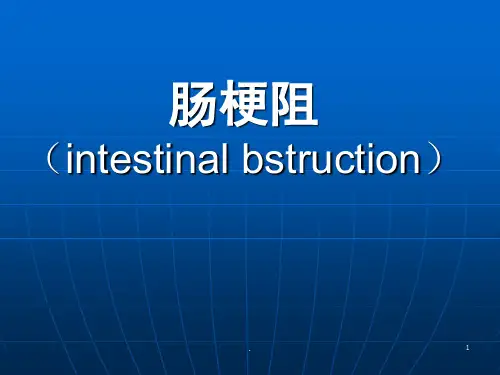 肠梗阻病因及分类PPT课件