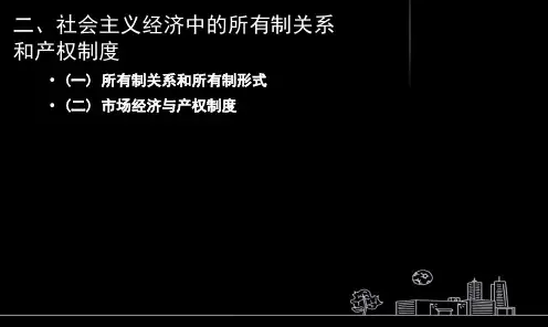 第5讲社会主义经济中的所有制关系和产权制度