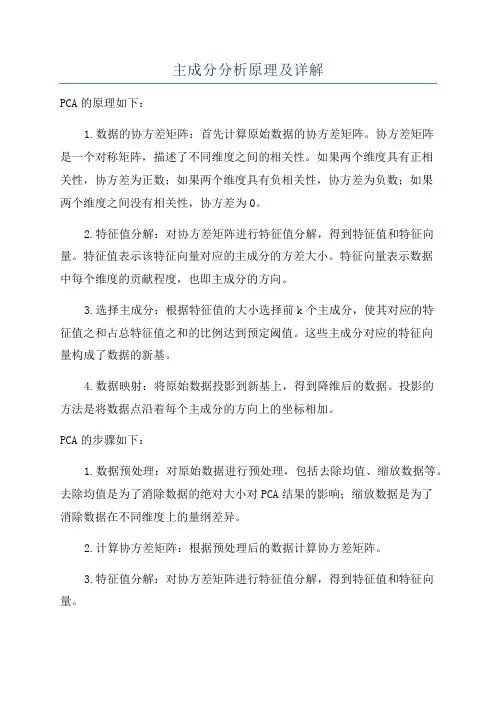 主成分分析原理及详解