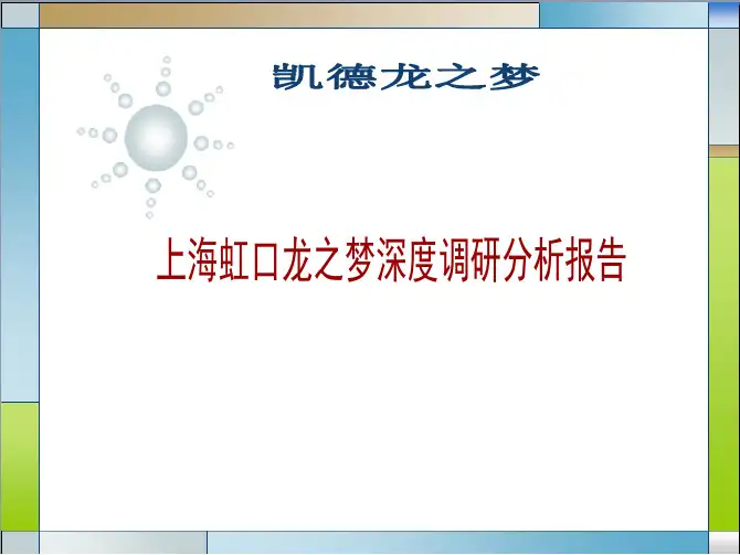 上海虹口龙之梦深度调研分析报告
