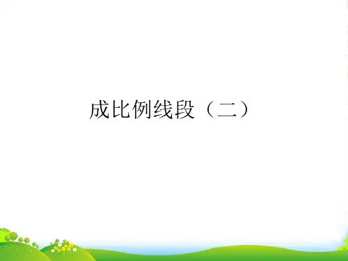 北师大版九年级数学上册4.1成比例线段(二)课件