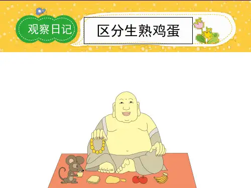 区分生熟鸡蛋PPT课件
