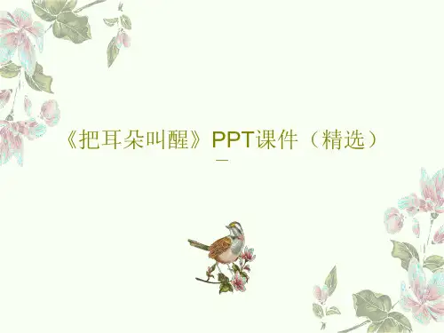《把耳朵叫醒》PPT课件(精选)16页文档