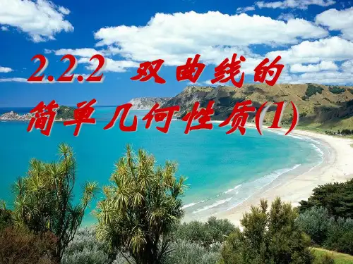 2.2.2 双曲线的简单几何性质(1)