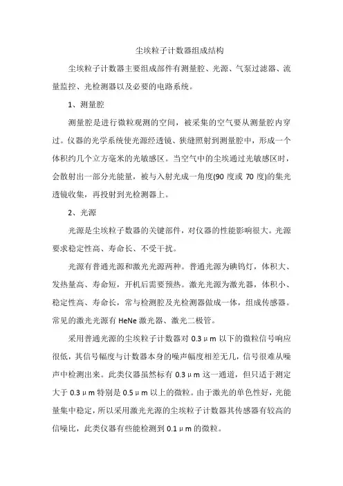尘埃粒子计数器组成结构