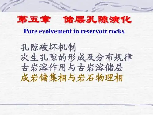储层孔隙演化(一) 孔隙破坏机制