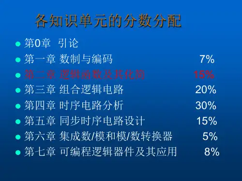 数字电路与逻辑设计课件：第二章 part4卡诺图及逻辑化简