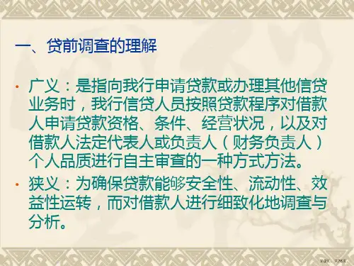 贷前调查与财务分析课件.ppt