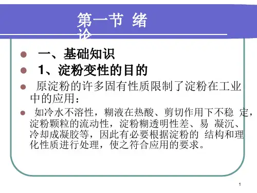 淀粉深加工技术课件
