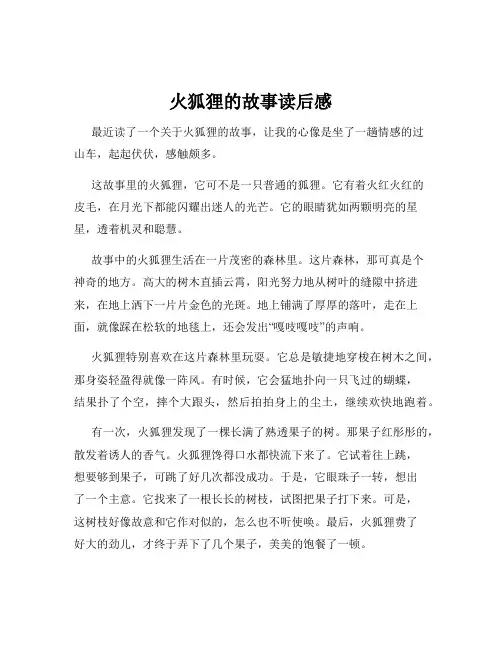 火狐狸的故事读后感
