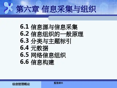 信息管理概论第6章