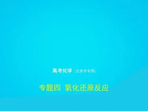 北京市2019版高考化学专题四氧化还原反应课件