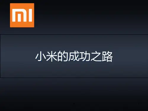 小米公司设计管理案例分析.