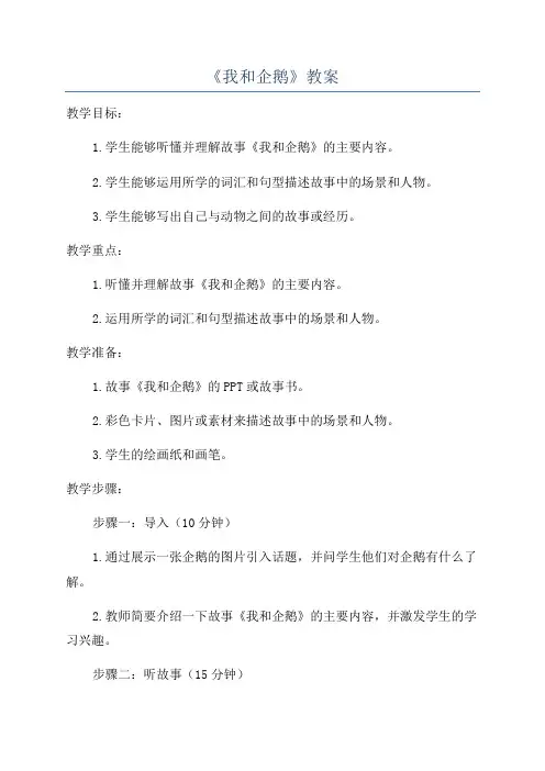 《我和企鹅》教案