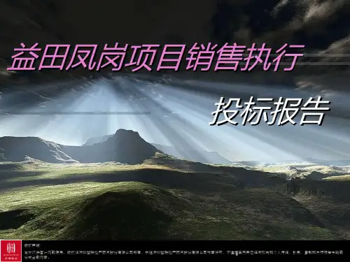 世联_益田大运城邦_项目销售执行投标报告_143PPT