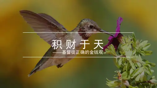 积 财 于 天
