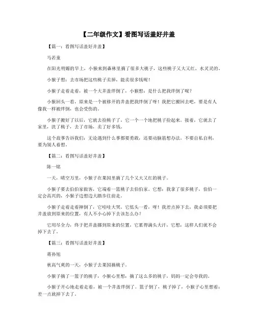 【二年级作文】看图写话盖好井盖
